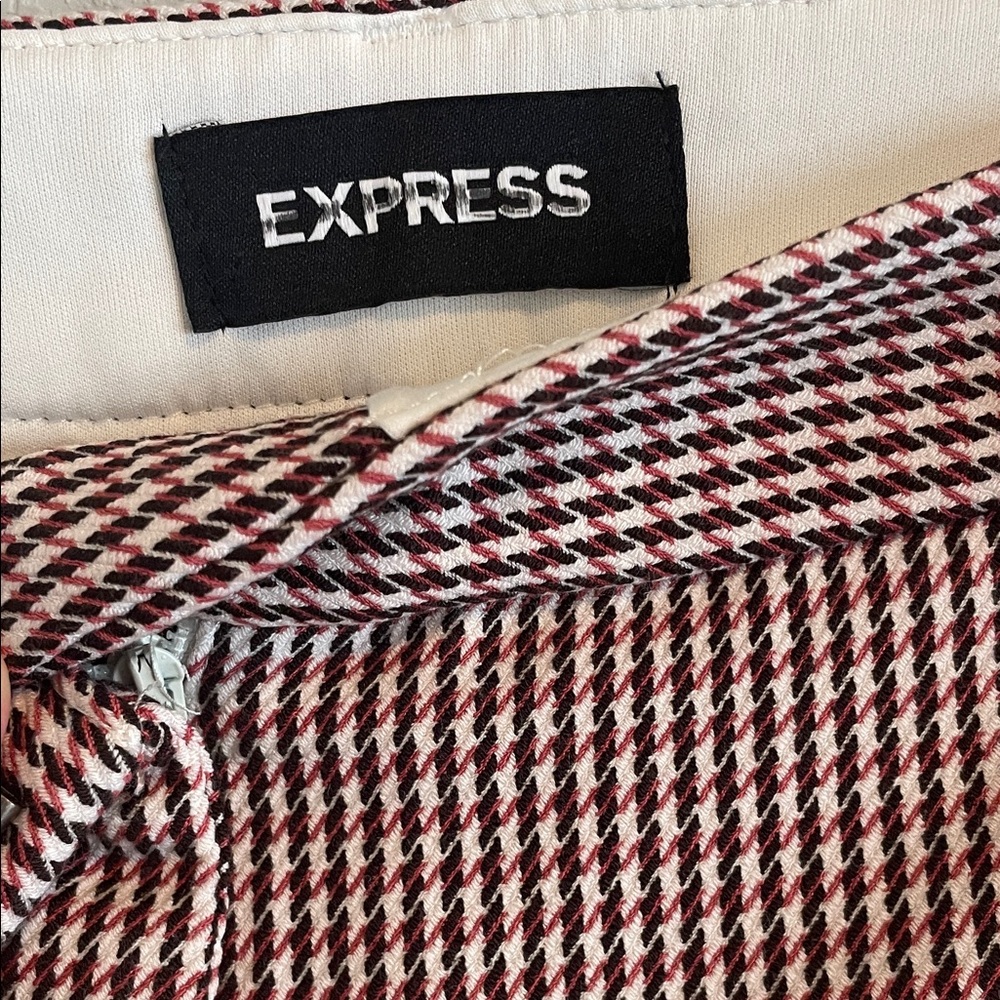 Express Houndstooth Patterned Pants - image 2
